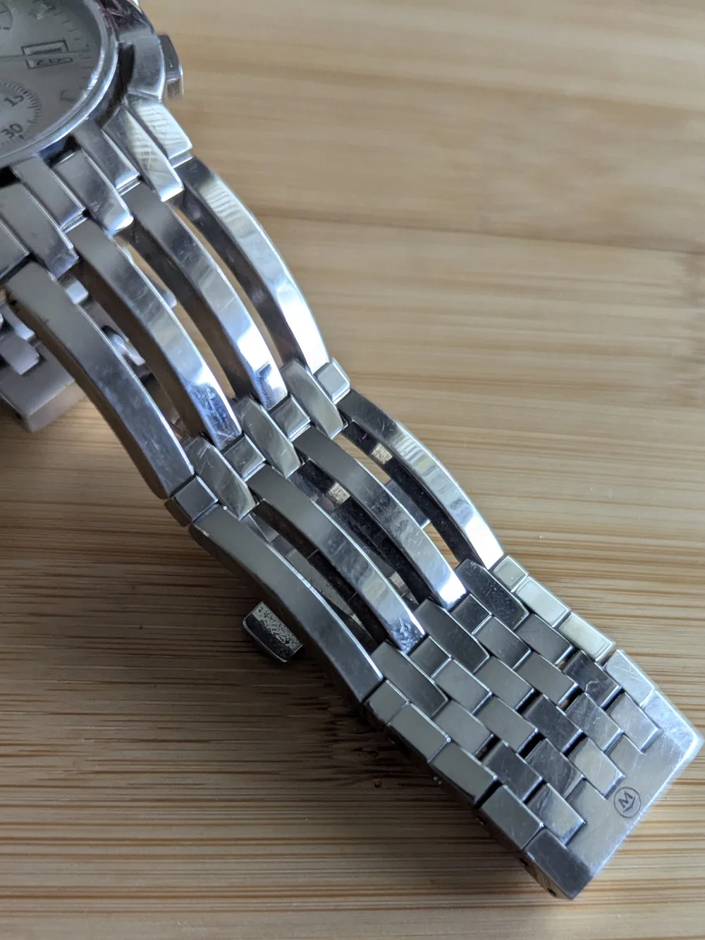 Movado Men's Silver Chronograph Bracelet Watch